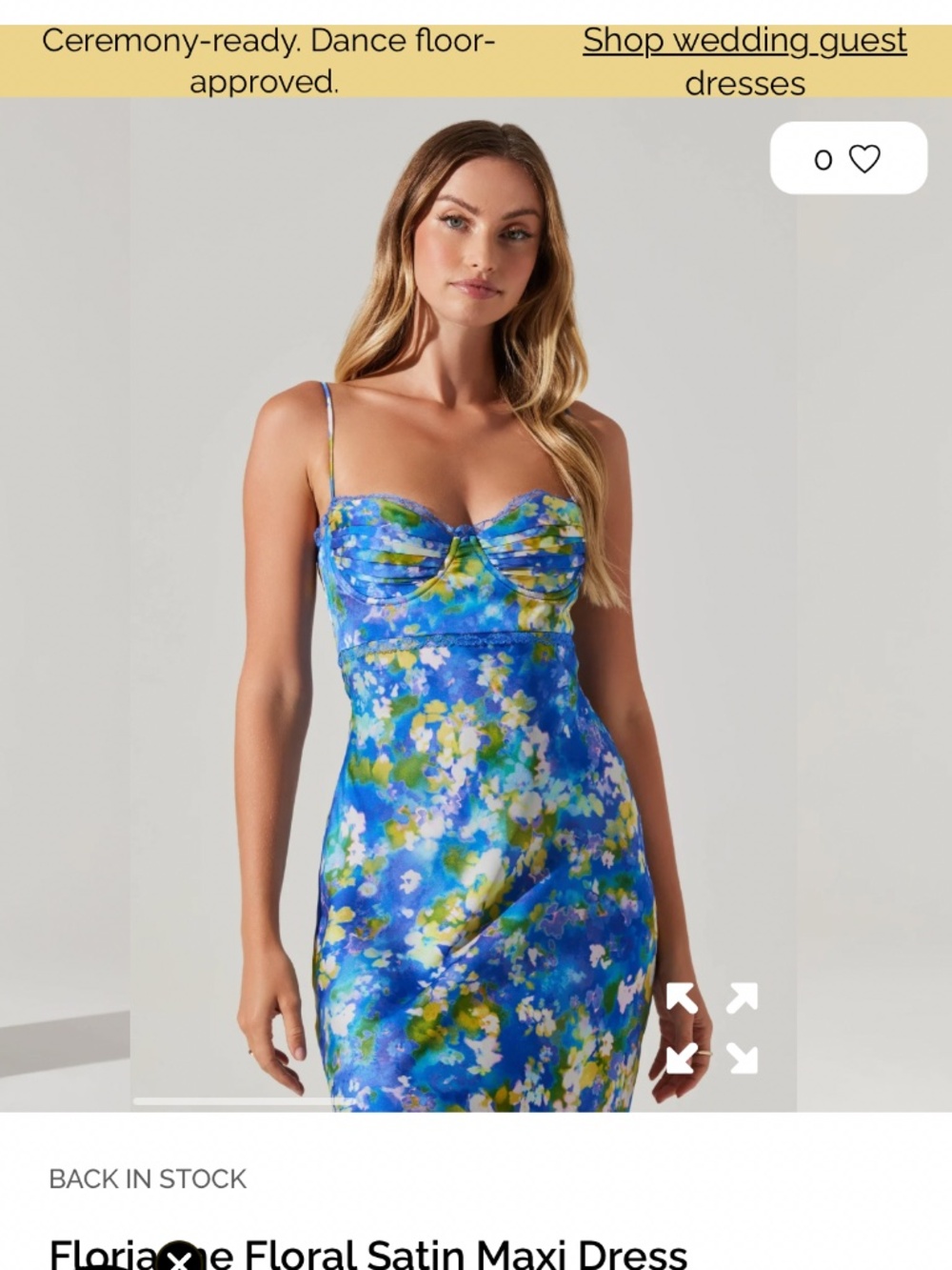 Florianne Floral Satin Maxi Dress - Picture 3 of 3